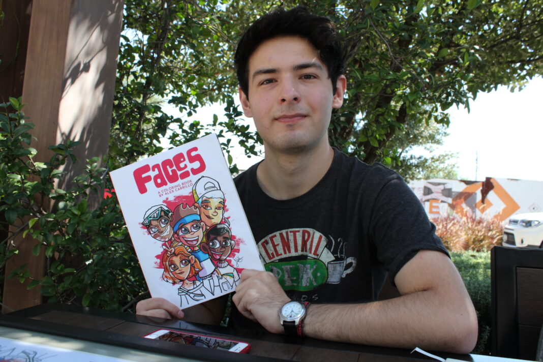 Alex Carrillo talento saltillense lanza “FACES: a coloring book” | El