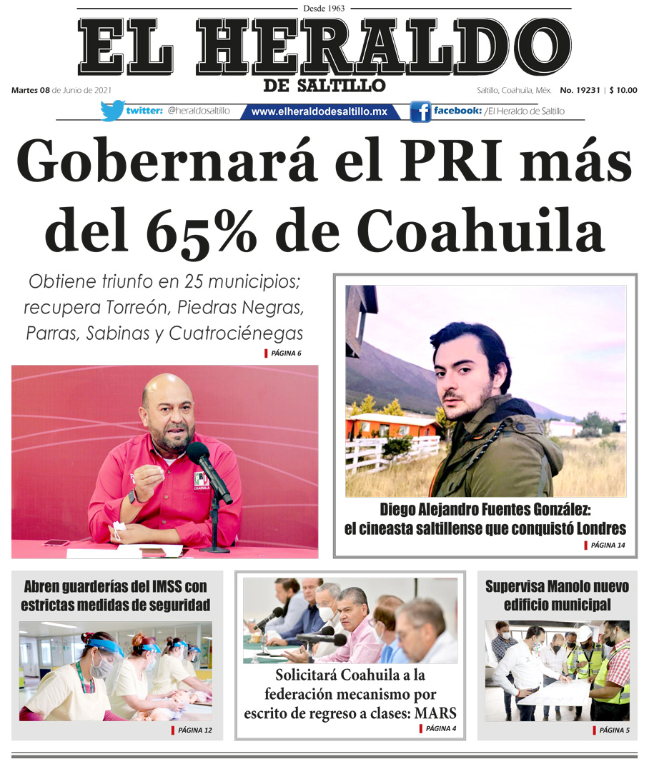 portada El Heraldo de Saltillo