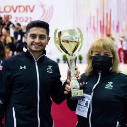 Conquista coahuilense Iván Veloz el oro en el Plovdiv Cup 2021 Aerobics Open2