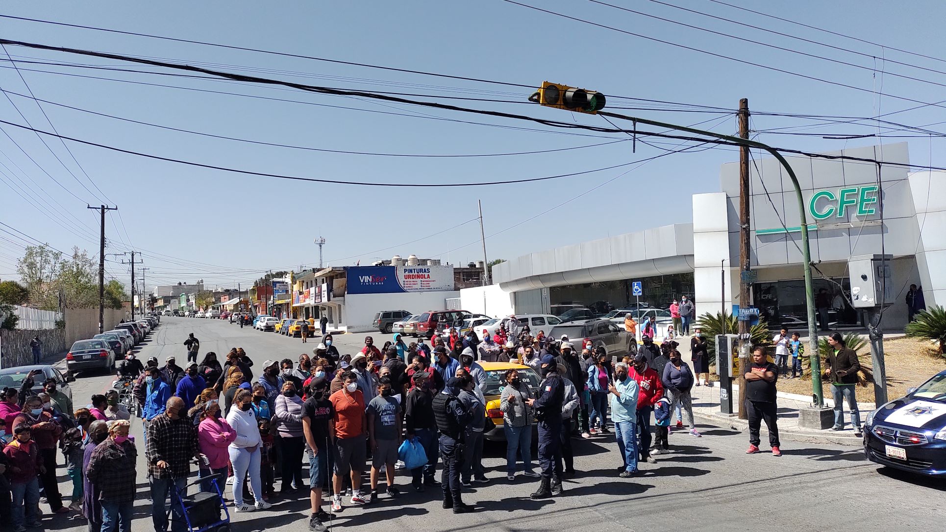 Saltillenses protestan contra CFE por altos cobros